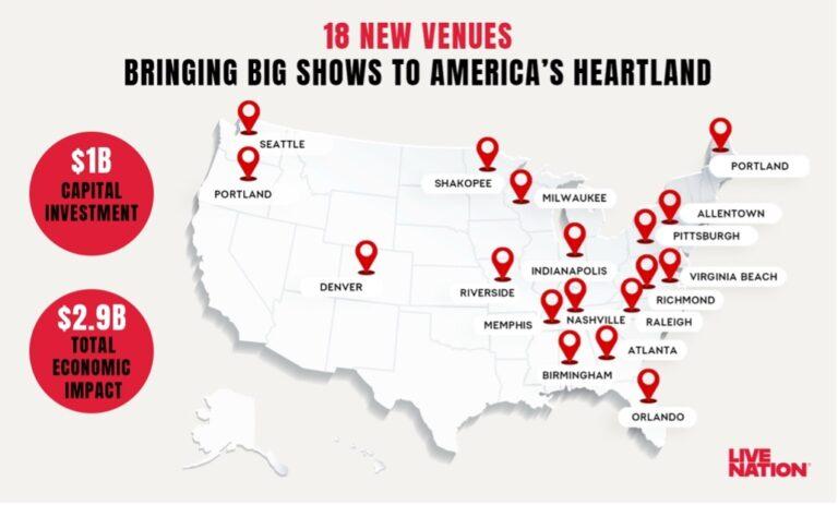 Live Nation is opening 18 new venues in the US. Is your city on the list? – USA Today