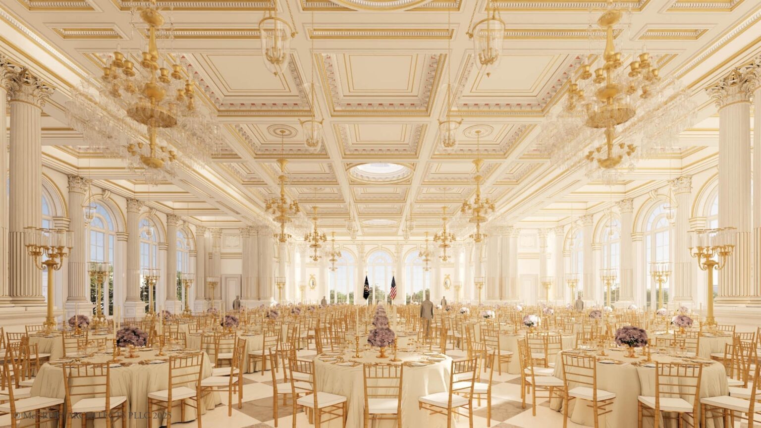 White House suspends public tours for Trump’s ballroom construction – USA Today