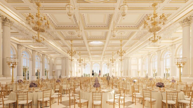 White House suspends public tours for Trump’s ballroom construction – USA Today