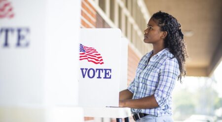 ‘Democracy isn’t working’: Many young adults believe voting is not important, AP-NORC poll finds – PBS