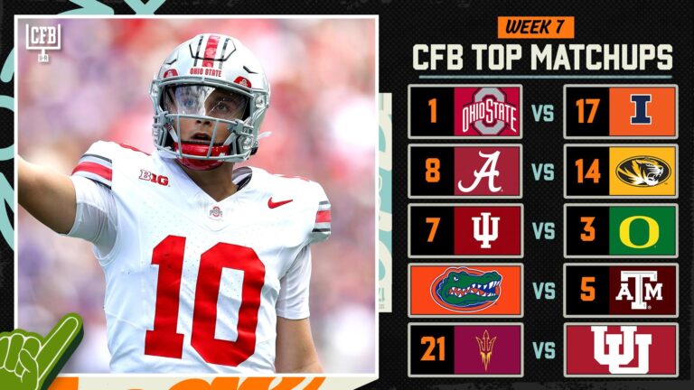 Unmissable College Football Showdowns in Week 7: Big Ten and SEC Faceoffs to Watch The college football games you can’t miss in Week 7 include Big Ten, SEC clashes – USA Today