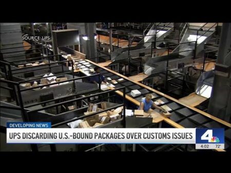 UPS is ‘disposing of’ U.S.-bound packages over customs paperwork problems – NBC News