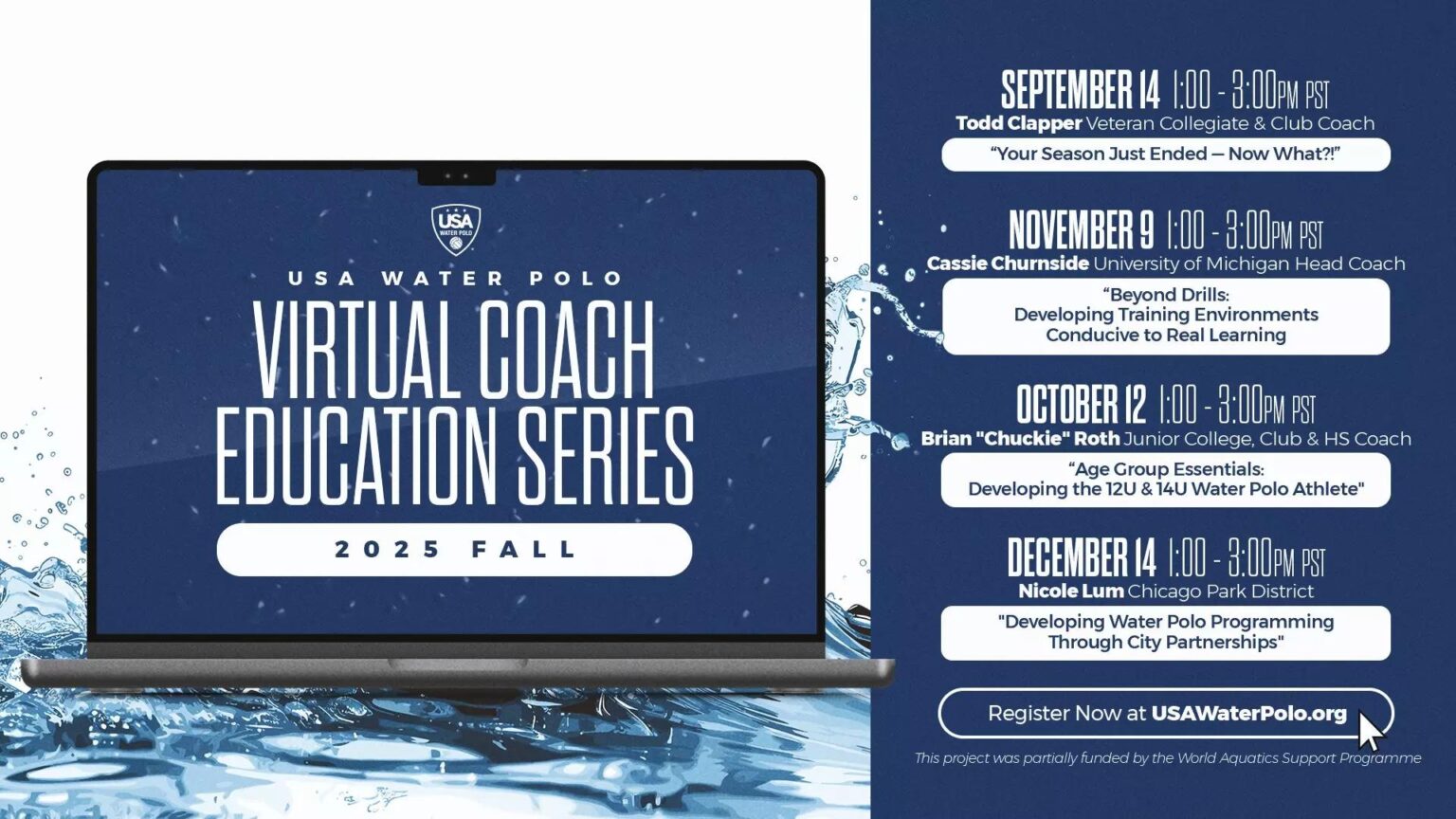 2025 Fall Virtual Coach Education Series Schedule Now LIVE; Register Today! – USA Water Polo