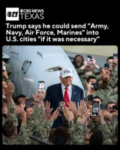 Trump Says He Is Prepared to Send ‘More Than the National Guard’ Into U.S. Cities – The New York Times